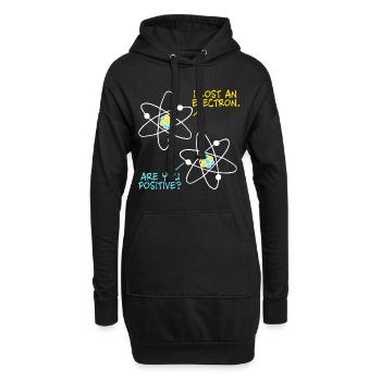 Lost an Electron - are you positive? Physik Witz - Hoodie-Kleid - Schwarz - Vorne