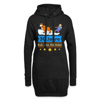 30 ans d'anniversaire de l'entreprise Anniversaire de service - Sweat-shirt à capuche long Femme - noir - Devant