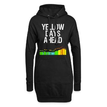 Kite Surf Spruch Yellow Days Windsurfen Geschenk - Hoodie-Kleid - Schwarz - Vorne