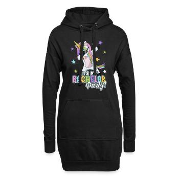 Bachelor Party 2021 Licorne cadeau - Sweat-shirt à capuche long Femme - noir - Devant