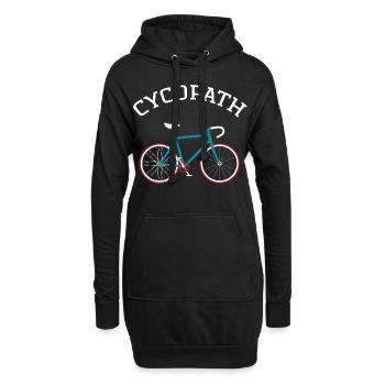 Cycopath - Cool Gift Design For A Cyclist - Sweat-shirt à capuche long Femme - noir - Devant