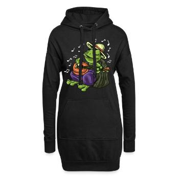 Chemises Banjo Pour Hommes Bluegrass Appalachia Folk - Sweat-shirt à capuche long Femme - noir - Devant