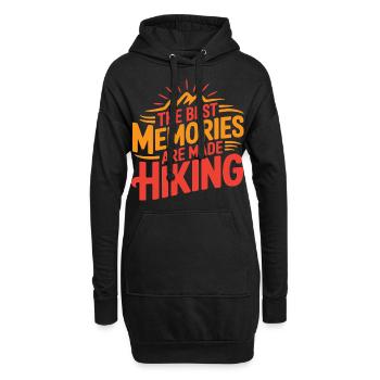 Wandern - Hoodie-Kleid - Schwarz - Vorne
