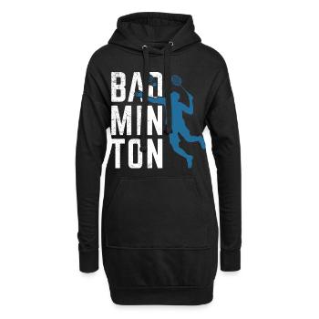 Badminton Sport - Hoodie-Kleid - Schwarz - Vorne