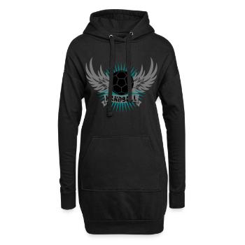 Handball Banner - Hoodie-Kleid - Schwarz - Vorne
