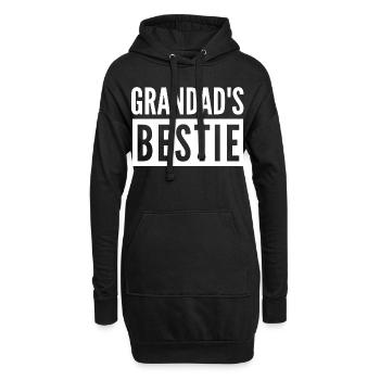 OPA'S BESTIE - Hoodie-Kleid - Schwarz - Vorne