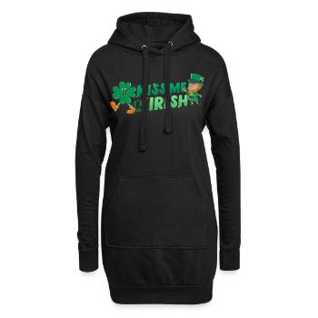 Fröhlichen St Patrick Tag. St. Patrick's Day! - Hoodie-Kleid - Schwarz - Vorne