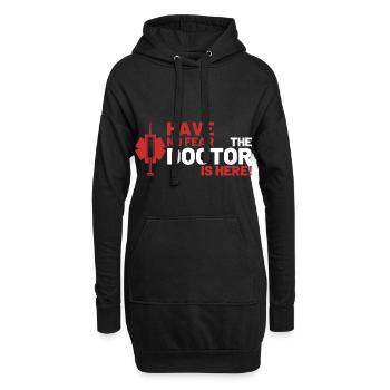 Dr Doktor Arzt Geschenk Spruch lustig Medizin - Hoodie-Kleid - Schwarz - Vorne