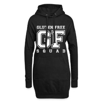 GLUTEN FREE SQUAD (w) - Hoodie-Kleid - Schwarz - Vorne