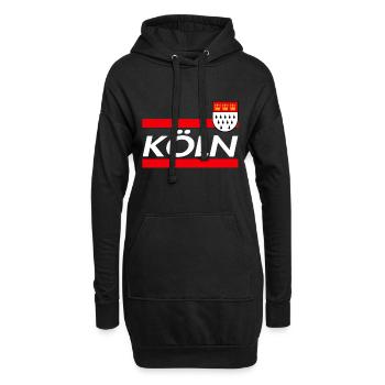 Cologne - Sweat-shirt à capuche long Femme - noir - Devant
