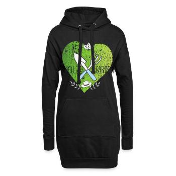 Green garden beet pflanzen hobbygärtner farmer b - Hoodie-Kleid - Schwarz - Vorne