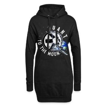 Quant Krypto Shirt Crypto Blockchain Geld Geschenk - Hoodie-Kleid - Schwarz - Vorne