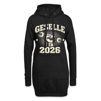 Concours de compagnon 2026 Réussi Don - Sweat-shirt à capuche long Femme - noir - Devant