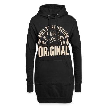 März 1974 – Legende der Gipfel und Berge - Hoodie-Kleid - Schwarz - Vorne