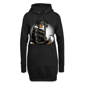 Australian Shepherd Aussie Aussiebesitzer Aussies - Hoodie-Kleid - Schwarz - Vorne