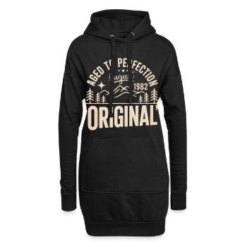 August 1982 – Legende der Gipfel und Berge - Hoodie-Kleid - Schwarz - Vorne