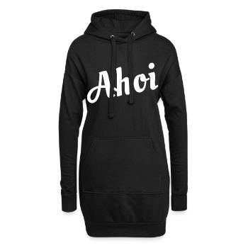 Ahoi - Hoodie-Kleid - Schwarz - Vorne