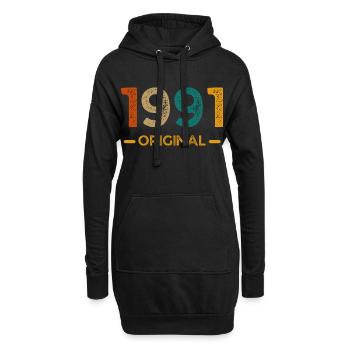 1991 Original - Sweat-shirt à capuche long Femme - noir - Devant
