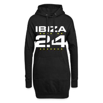 Ibiza 24 - Sweat-shirt à capuche long Femme - noir - Devant