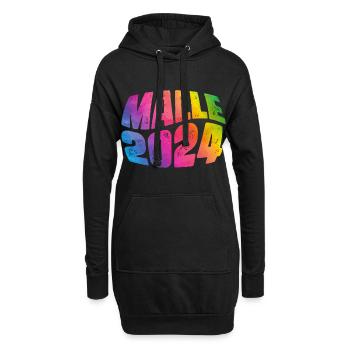 Malle 2024 Urlaub - Hoodie-Kleid - Schwarz - Vorne