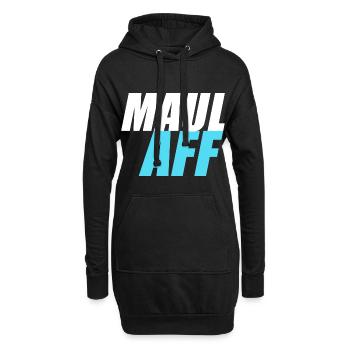 Maulaff Maul Aff - Hoodie-Kleid - Schwarz - Vorne