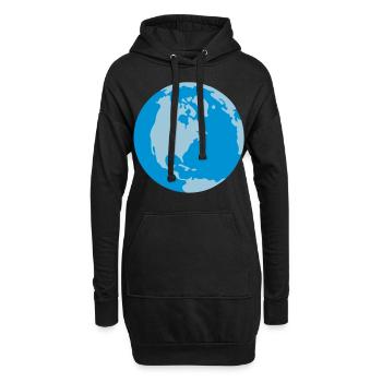 Globe - Sweat-shirt à capuche long Femme - noir - Devant