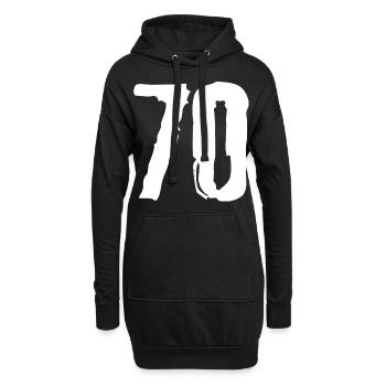 Maillot à 70 chiffres - Sweat-shirt à capuche long Femme - noir - Devant