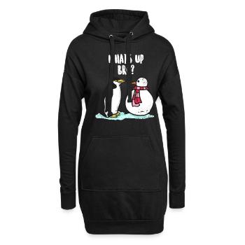 Pinguin Nordpol Südpol Geschenk - Hoodie-Kleid - Schwarz - Vorne