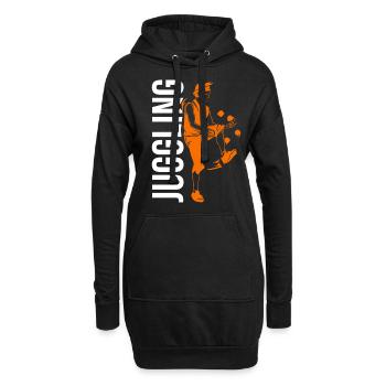 Cadeau de balle de jonglage - Sweat-shirt à capuche long Femme - noir - Devant