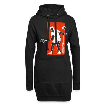 Speedminton - Hoodie-Kleid - Schwarz - Vorne