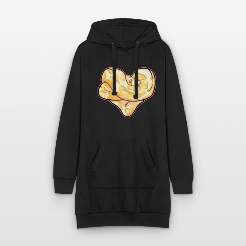Coeur de python Sweat-shirt à capuche long Femme