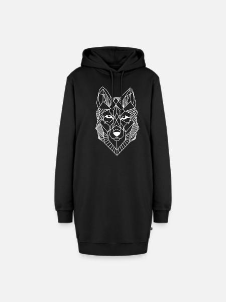 Wolf Predator Alpha Pack Prey Gift Idea Wild - Hoodie Dress - black