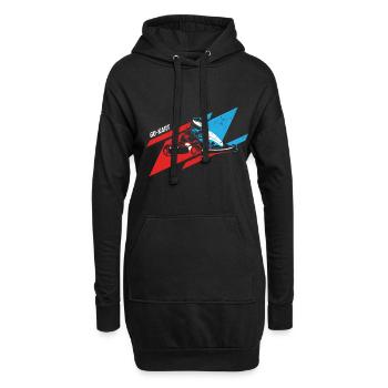 GoKart - Sweat-shirt à capuche long Femme - noir - Devant