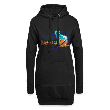 Meerkat polygon gift - Hoodie Dress - black - Front