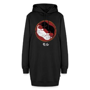 Maulwurf - Hoodie-Kleid - Schwarz - Vorne