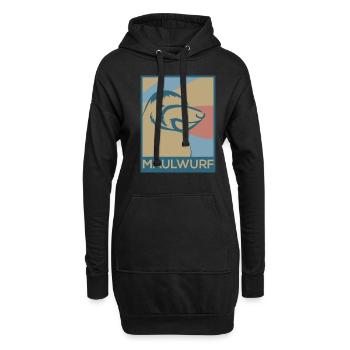Maulwurf - Hoodie-Kleid - Schwarz - Vorne