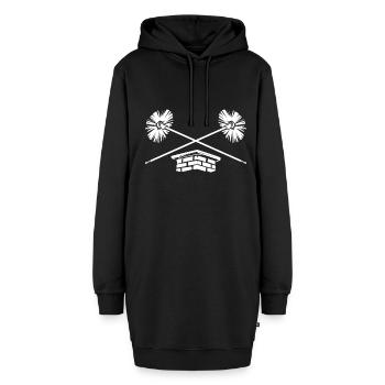 Schornsteinfeger - Hoodie-Kleid - Schwarz - Vorne