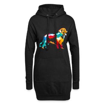 Berner Sennenhund Geschenk - Hoodie-Kleid - Schwarz - Vorne