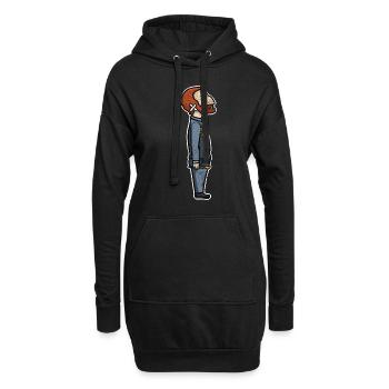 Van Gogh Sonnenblume - Hoodie-Kleid - Schwarz - Vorne