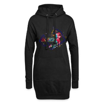 Badminton Sport - Hoodie-Kleid - Schwarz - Vorne