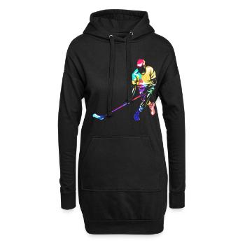 Floorball - Sweat-shirt à capuche long Femme - noir - Devant