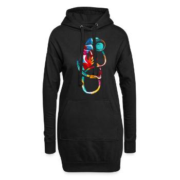 Internistin - Sweat-shirt à capuche long Femme - noir - Devant