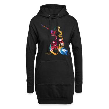 Kendo Geschenk - Hoodie-Kleid - Schwarz - Vorne