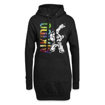 Aikido Geschenk - Hoodie-Kleid - Schwarz - Vorne