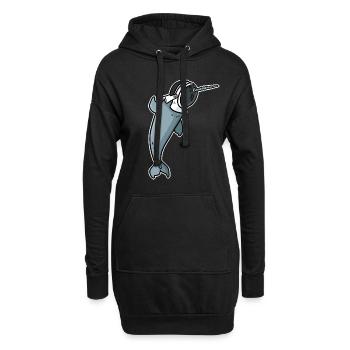 Cadeau d'escrime - Sweat-shirt à capuche long Femme - noir - Devant