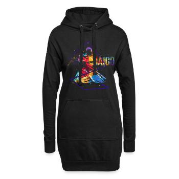 Iaido Kata Geschenk - Hoodie-Kleid - Schwarz - Vorne