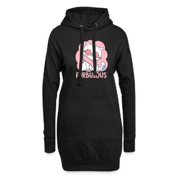 kitten - Hoodie Dress - black - Front