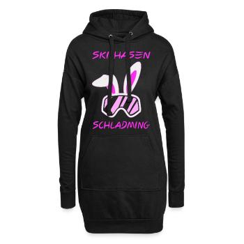 Skihasen Schladming - Hoodie-Kleid - Schwarz - Vorne