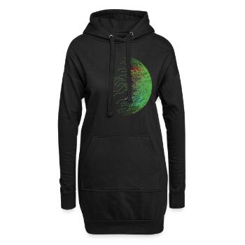 Binär Code Programmierer Computer Nerd Geschenk - Hoodie-Kleid - Schwarz - Vorne