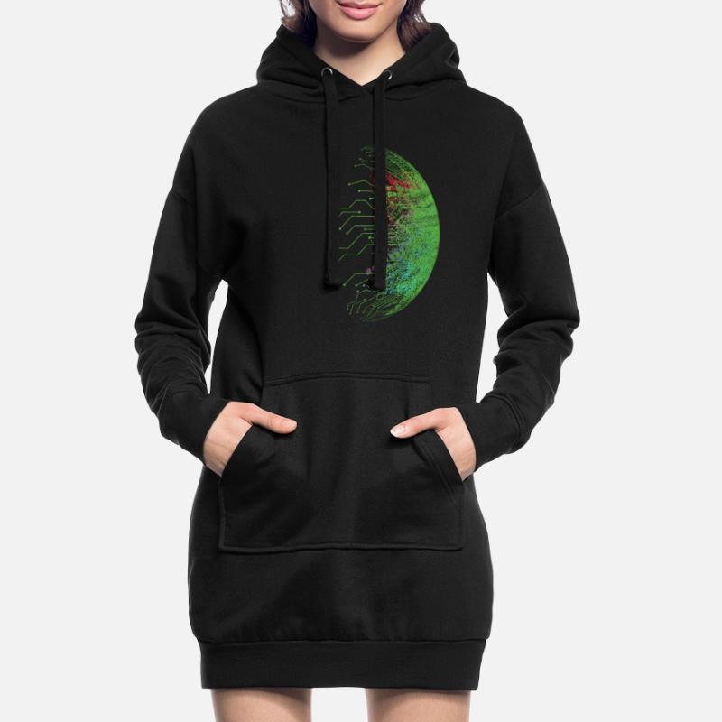 Binär Code Programmierer Computer Nerd Geschenk Hoodie-Kleid